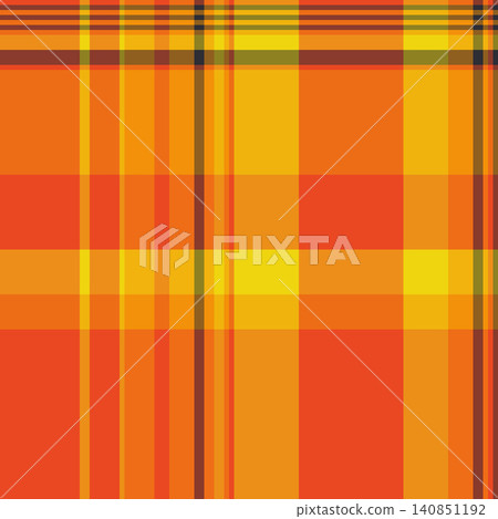 Self tartan check plaid, relax background texture pattern. Rustic fabric seamless textile vector in bright and red colors. Self tartan check plaid, relax background texture pattern. Rustic fabric seamless textile vector in bright and red colors. 140851192