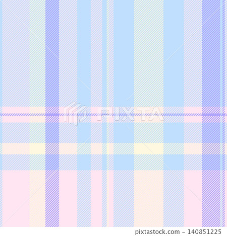 Seamless tartan plaid textile with balanced checks and a woven fabric texture. Light tones support traditional fabric heritage in a fabric surface for surface design. It suits textile prints. Seamless tartan plaid textile with balanced checks and a woven fabric texture. Light tones support traditional fabric heritage in a fabric surface for surface design. It suits textile prints. 140851225
