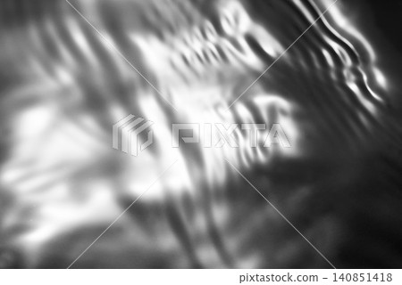 A shimmering, rippling water surface against a black background (background material/texture) 140851418