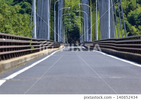 夏季道路上出現的海市蜃樓 夏季道路上出現的海市蜃樓 140852434