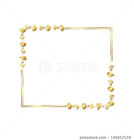 European Frames Golden Warm Gold Border Certificate Border 140852539