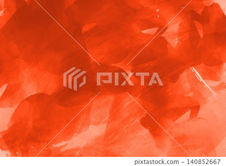 紅色抽像水彩畫 紅色抽像水彩畫 140852667