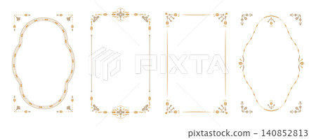 A collection of elegant and luxurious frames. Luxurious decorative borders with a classic feel. Restaurant menu A collection of elegant and luxurious frames. Luxurious decorative borders with a classic feel. Restaurant menu 140852813