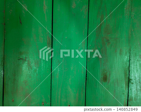 Natural Green Painted Wooden Plank Texture Background Natural Green Painted Wooden Plank Texture Background 140852849
