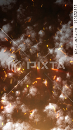 Dark smoky abstract background with glowing orange embers, sparks, and fiery particles, creating a dramatic burning atmosphere. Dark smoky abstract background with glowing orange embers, sparks, and fiery particles, creating a dramatic burning atmosphere. 140852865