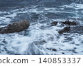 A dramatic morning scene during the rainy season on the coast of Izumo City, Shimane Prefecture. 140853337