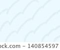 Hand-drawn background image with blue wavy lines 140854597