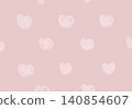 Pink hand-drawn heart background image 140854607