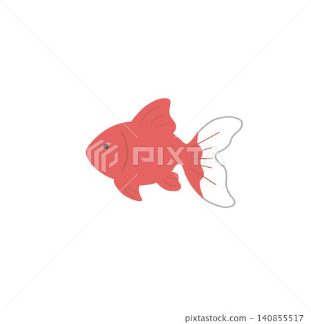 金魚插圖,可愛的向量素材,適用於夏季節日和夏季主題 金魚插圖,可愛的向量素材,適用於夏季節日和夏季主題 140855517