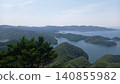 View from the mountaintop of Kaneda Castle in Tsushima View from the mountaintop of Kaneda Castle in Tsushima 140855982