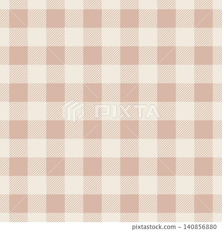 Seamless beige and cream buffalo plaid pattern. A soft seamless repeating tartan lumberjack check texture. Seamless beige and cream buffalo plaid pattern. A soft seamless repeating tartan lumberjack check texture. 140856880