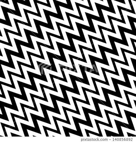Seamless diagonal monochrome optical art pattern. This bold geometric background features clean repeating chevron lines. Seamless diagonal monochrome optical art pattern. This bold geometric background features clean repeating chevron lines. 140856892