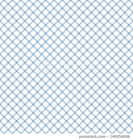 Seamless diagonal blue and white gingham pattern. The image features a repeating light blue and white checkered plaid design. Seamless diagonal blue and white gingham pattern. The image features a repeating light blue and white checkered plaid design. 140856896