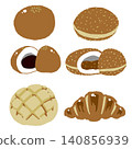 Set of four types of bread 140856939