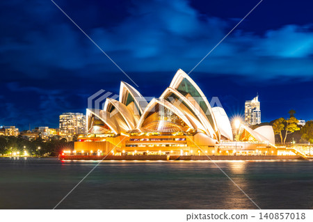 Sydney Opera House illuminated Sydney Opera House illuminated 140857018