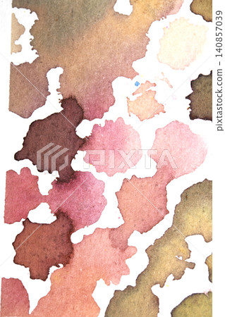 Vibrant rainbow watercolour paint circles dots and spots on white background Vibrant rainbow watercolour paint circles dots and spots on white background 140857039
