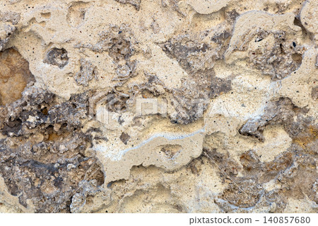 Antique masonry surface in sandy tones 140857680
