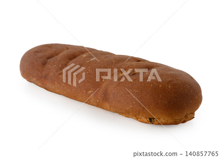 Italian Panettone Sweet Bread Loaf Isolated on White Background 140857765