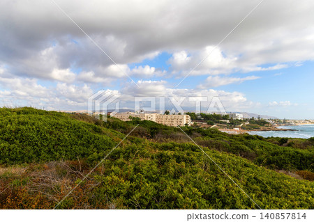 Luxury coastal vacation area near noto sicily italy. Luxury coastal vacation area near noto sicily italy. 140857814