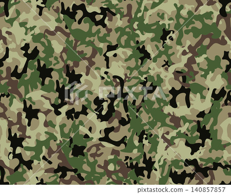 Military Camouflage pattern background, seamless illustration Military Camouflage pattern background, seamless illustration 140857857