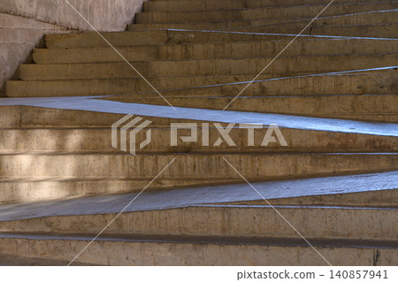 Texture of Steps in a Pedestrian Passageway Texture of Steps in a Pedestrian Passageway 140857941