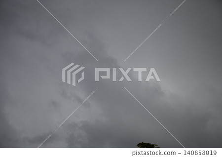 Overcast Sky Covered with Dense Gray Clouds Overcast Sky Covered with Dense Gray Clouds 140858019