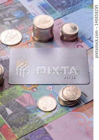 A credit card for contactless cashless payments via a terminal or online. A credit card A credit card for contactless cashless payments via a terminal or online. A credit card 140858295
