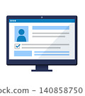 Electronic medical record management screen (desktop PC) 140858750