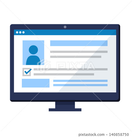 Electronic medical record management screen (desktop PC) Electronic medical record management screen (desktop PC) 140858750