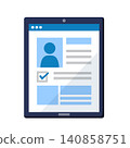 Electronic medical record management screen (tablet) 140858751