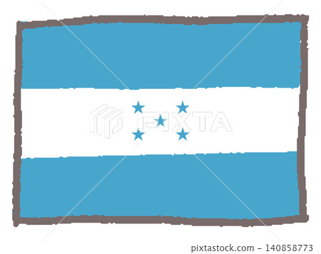 Hand-drawn Honduran flag 140858773
