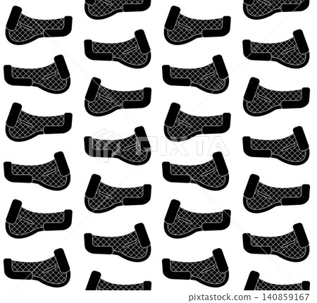 Vector seamless pattern of horse riding saddle pad Vector seamless pattern of horse riding saddle pad 140859167
