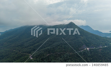 Hong Kong. June 27 2026 Keung Shan mist covered mountain Hong Kong. June 27 2026 Keung Shan mist covered mountain 140859485