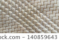 Soft Cream Plush Fleece Fabric Texture Background with Cozy Geometric Pattern 140859643