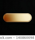 Glowing orange oval shape on black background abstract 140860098