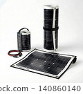 Black and silver electronic cigarette with vaporizer 140860140