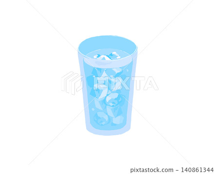 玻璃杯裡的冷水 玻璃杯裡的冷水 140861344