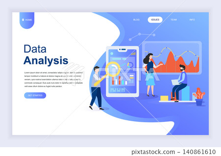Modern flat design concept of Big Data Analysis for website and mobile website development. Landing page template. Digital information chart and statistic financial budget. Vector illustration. Modern flat design concept of Big Data Analysis for website and mobile website development. Landing page template. Digital information chart and statistic financial budget. Vector illustration. 140861610