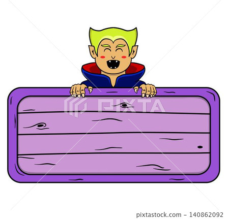Halloween Funny Vampire Promotion Cartoon Design Halloween Funny Vampire Promotion Cartoon Design 140862092