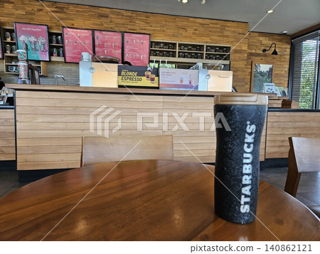 this is food and drink display at cafe restaurant. this is food and drink display at cafe restaurant. 140862121