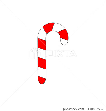 Candy cane vector illustration Candy cane vector illustration 140862532