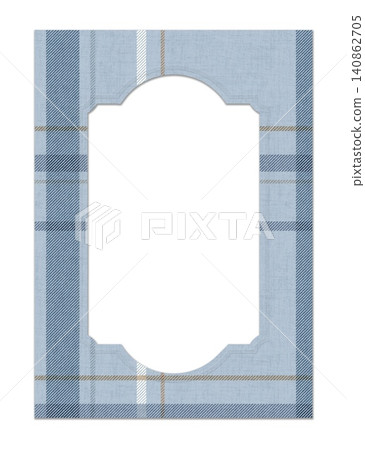 Blue Plaid Embossed Paper Frame Template with Elegant Die Cut Window for Rustic Invitations Blue Plaid Embossed Paper Frame Template with Elegant Die Cut Window for Rustic Invitations 140862705