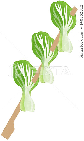 bok choy skewer bok choy skewer 140862812