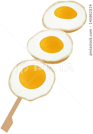 grilled egg skewer grilled egg skewer 140862814