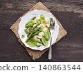 Creamy Gnocchi With Asparagus and Spinach 140863544