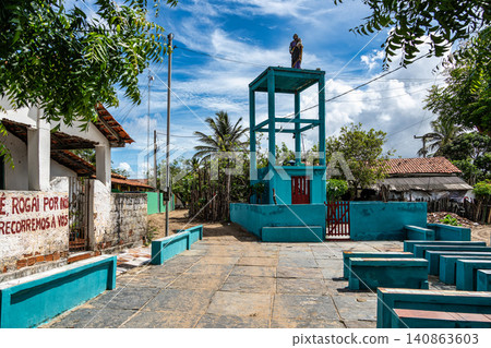Ilha das Canarias, Brazil - Jan 20, 2026: Little village located at Ilha das Canarias, Brazil. Ilha das Canarias, Brazil - Jan 20, 2026: Little village located at Ilha das Canarias, Brazil. 140863603