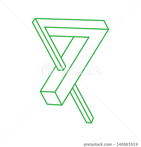 Impossible shapes, optical illusion, vector. Optical art objects. Logo. Geometric figures. Impossible shapes, optical illusion, vector. Optical art objects. Logo. Geometric figures. 140863919
