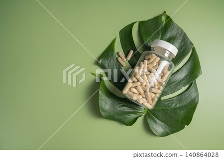 Fake news served words on plate with cutlery on blue background, misinformation and media manipulation concept 140864028