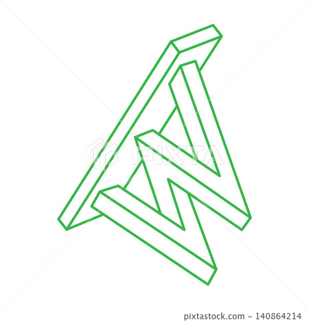 Impossible optical illusion shapes. Logo. Optical art objects. Impossible figures. Line art. Unreal geometric object. Impossible optical illusion shapes. Logo. Optical art objects. Impossible figures. Line art. Unreal geometric object. 140864214