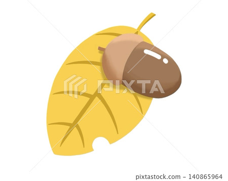 An illustration of acorns and leaves, evoking the image of autumn. An illustration of acorns and leaves, evoking the image of autumn. 140865964